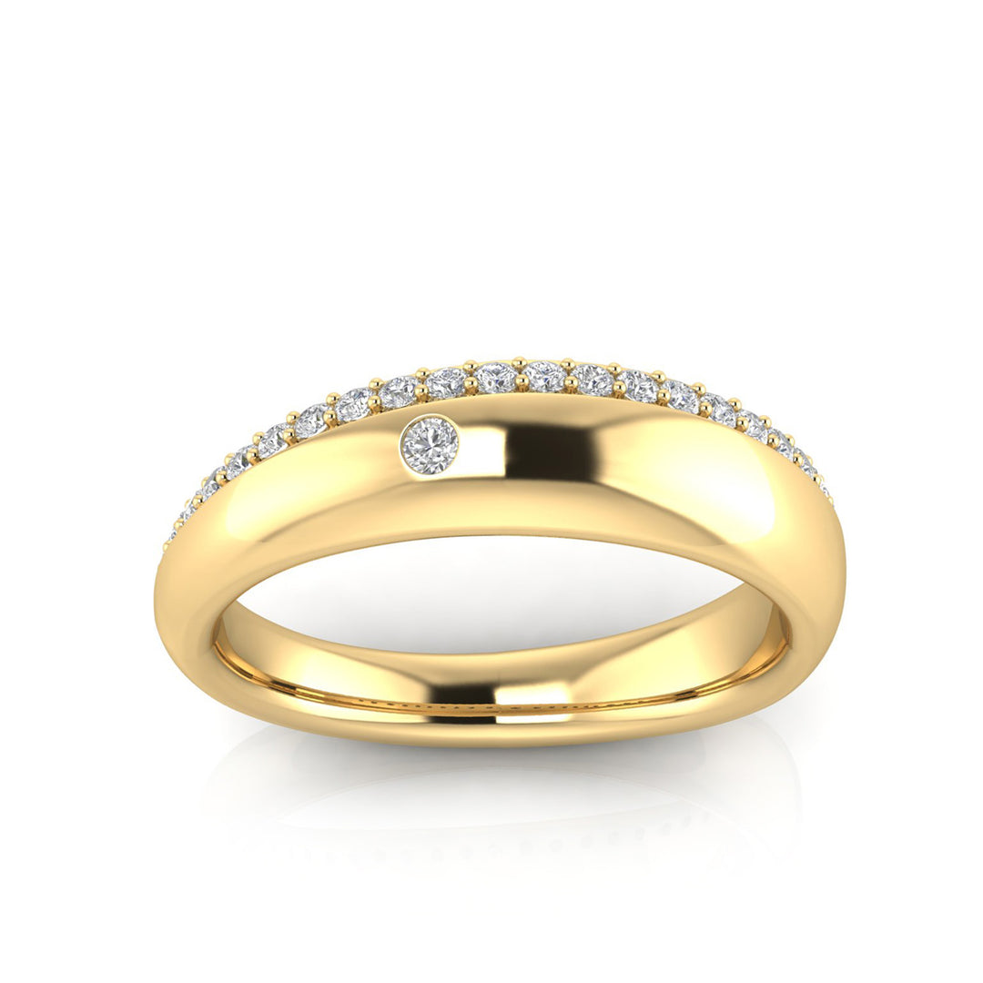 22K Gold Vermeil 0.20ct Lab Grown Diamond Ring
