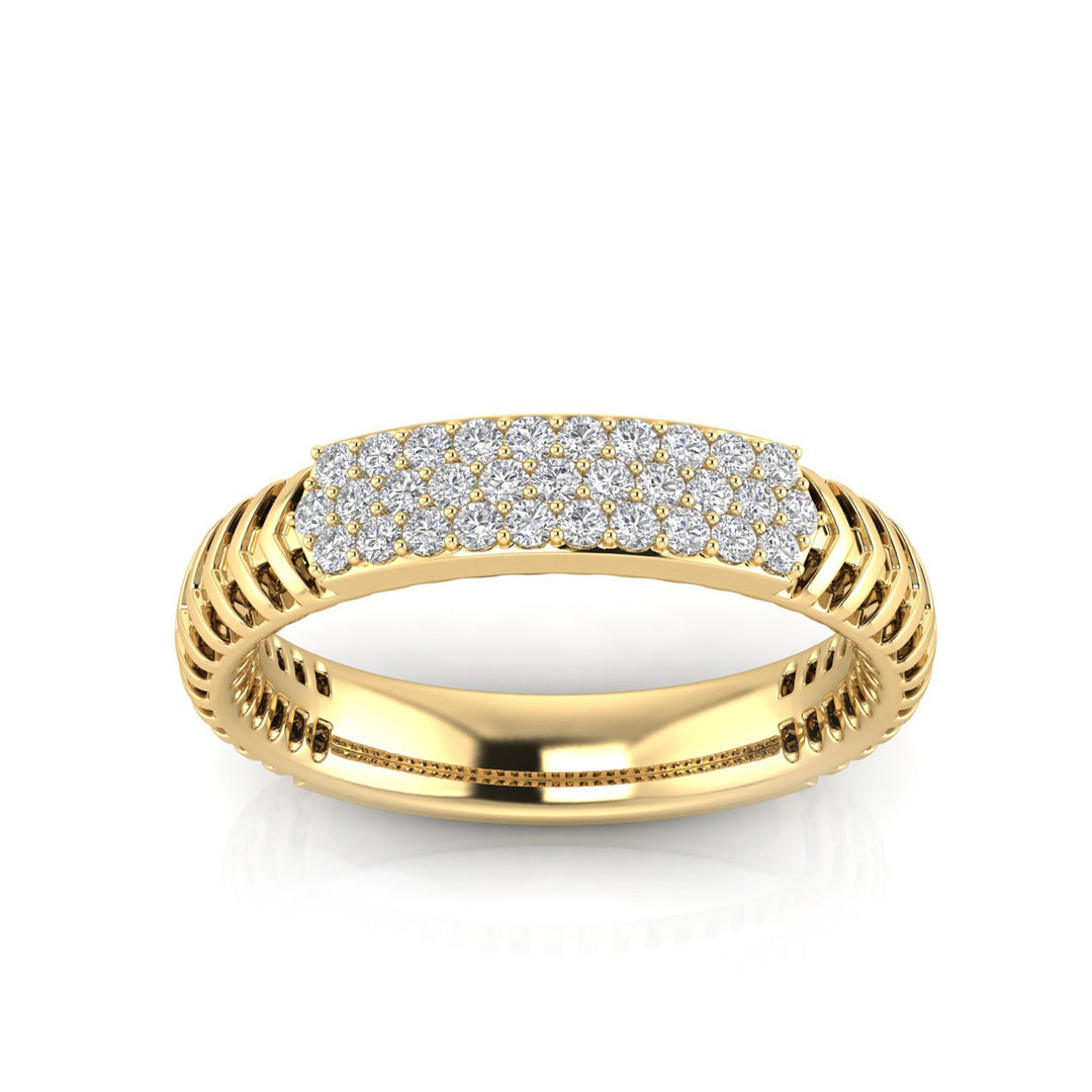 22K Gold Vermeil 0.25ct Lab Grown Diamond Ring