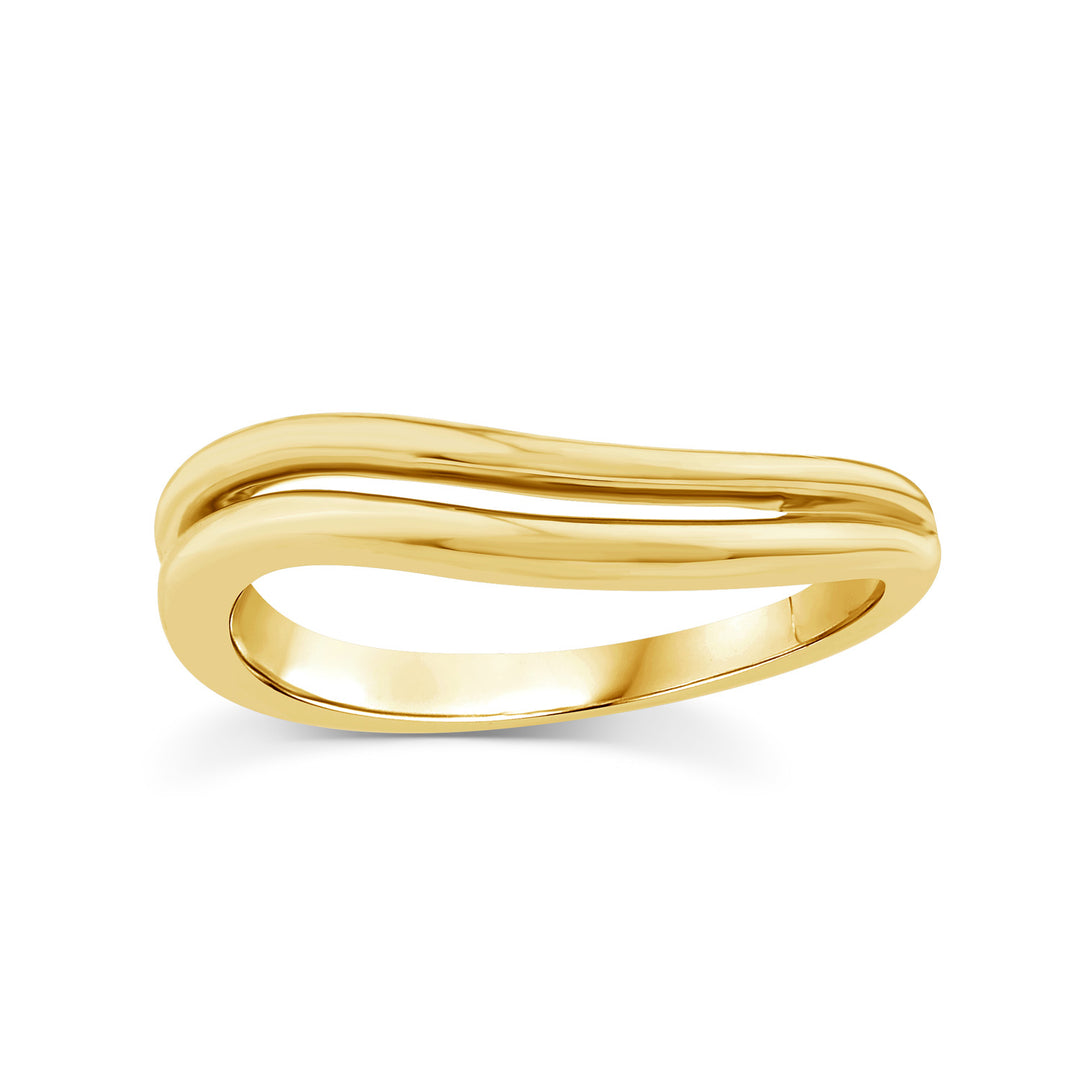 22K Gold Vermeil Wave Ring