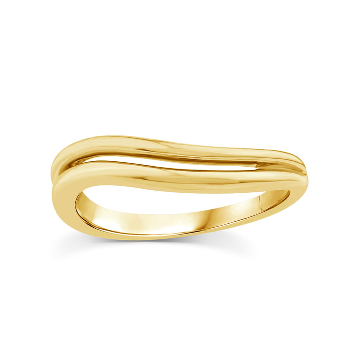 22K Gold Vermeil Wave Ring
