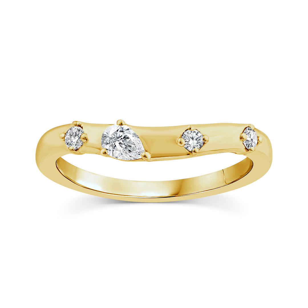 22K Gold Vermeil 0.20ct Lab Grown Diamond Ring