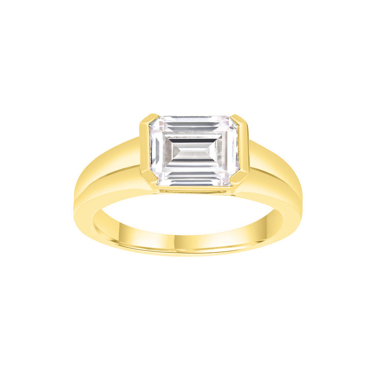 2ct Lab Grown Diamond Ring in 18K Yellow Gold | The Jewellery Boutique