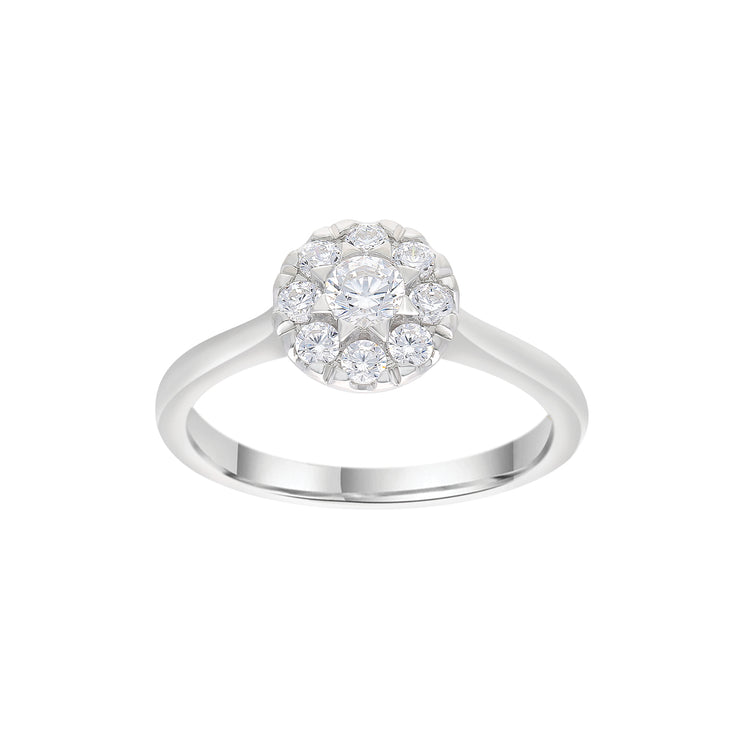 0.5ct Lab Grown Diamond Ring in 9K White Gold | The Jewellery Boutique