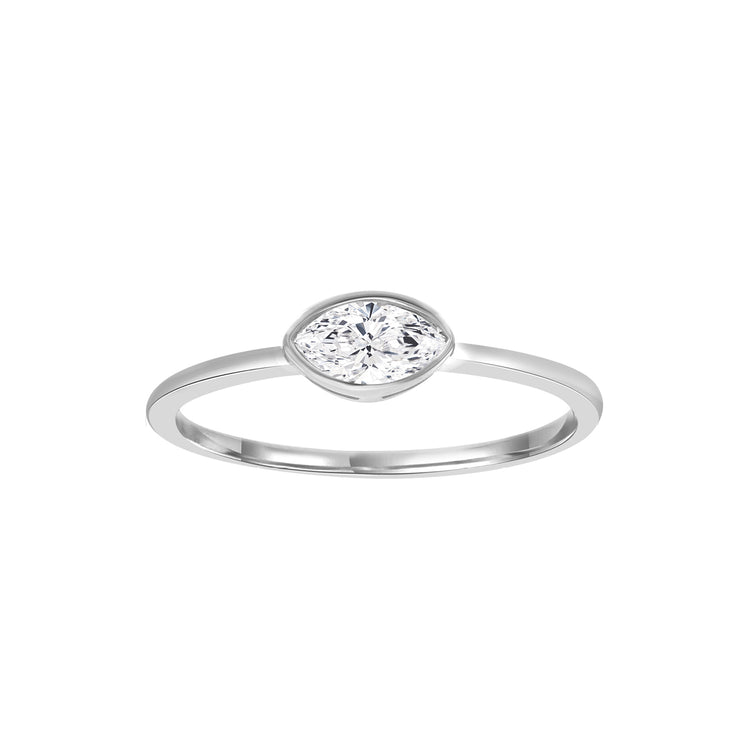 0.25ct Lab Grown Diamond Ring in 9K White Gold | The Jewellery Boutique