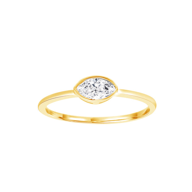 0.25ct Lab Grown Diamond Ring in 9K Yellow Gold | The Jewellery Boutique