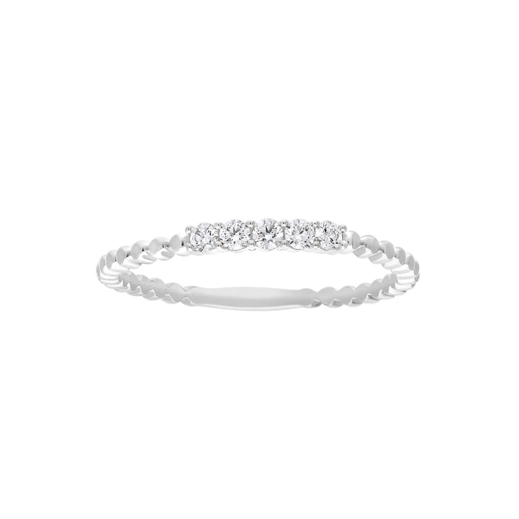 0.12ct Lab Grown Diamond Ring in 9K White Gold | The Jewellery Boutique