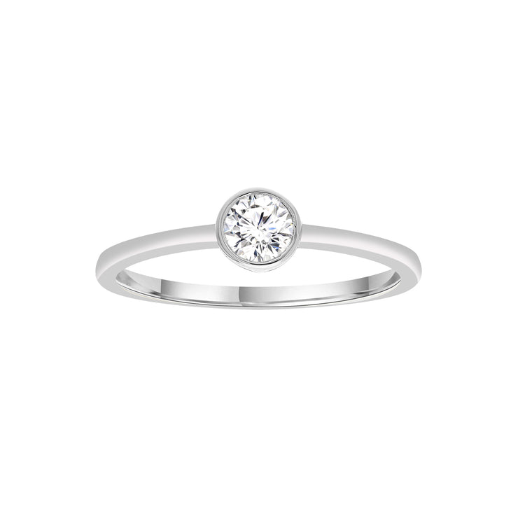 0.25ct Lab Grown Diamond Ring in 9K White Gold | The Jewellery Boutique