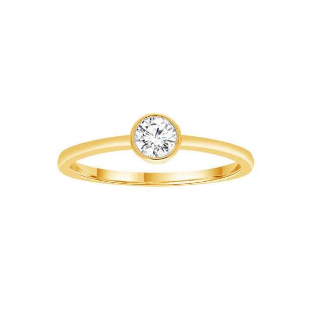 0.25ct Lab Grown Diamond Ring in 9K Yellow Gold | The Jewellery Boutique