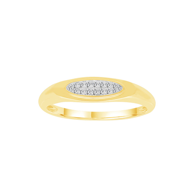 0.08ct Lab Grown Diamond Ring in 9K Yellow Gold | The Jewellery Boutique