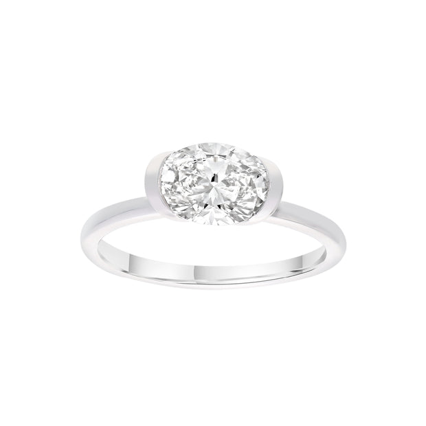 1.52ct Lab Grown Diamond Ring in 9K White Gold | The Jewellery Boutique