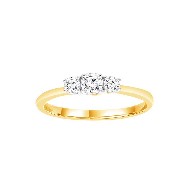 0.33ct Lab Grown Diamond Ring in 9K Yellow Gold | The Jewellery Boutique