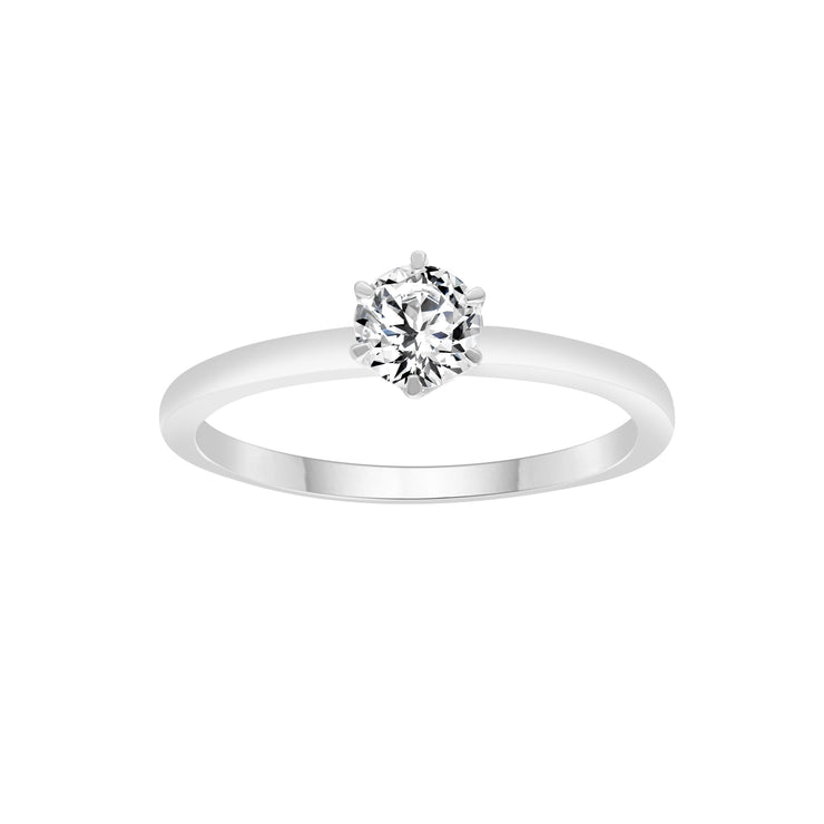 0.5ct Lab Grown Diamond Ring in 9K White Gold | The Jewellery Boutique