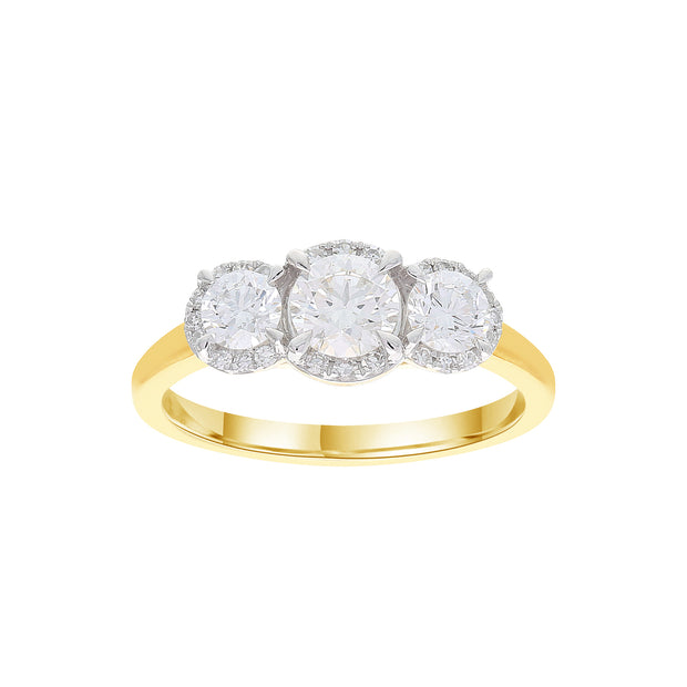 1.02ct Lab Grown Diamond Ring in 9K Yellow Gold | The Jewellery Boutique