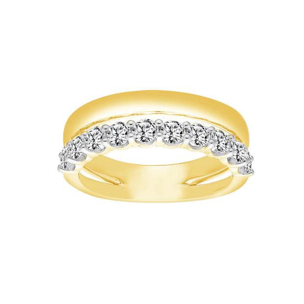 0.97ct Lab Grown Diamond Ring in 9K Yellow Gold | The Jewellery Boutique