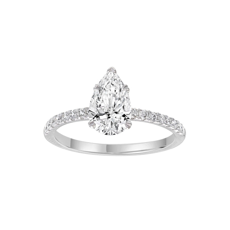 1.4ct Lab Grown Diamond Ring in 9K White Gold | The Jewellery Boutique