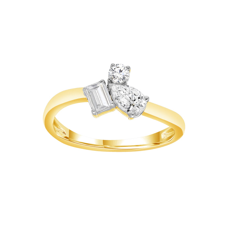 0.5ct Lab Grown Diamond Ring in 9K Yellow Gold | The Jewellery Boutique