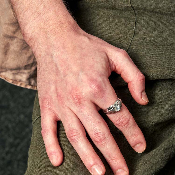 1.00ct Lab Grown Diamond Ring in 18K White Gold