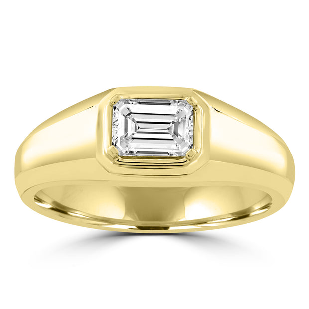 1.00ct Lab Grown Diamond Ring in 18K Yellow Gold