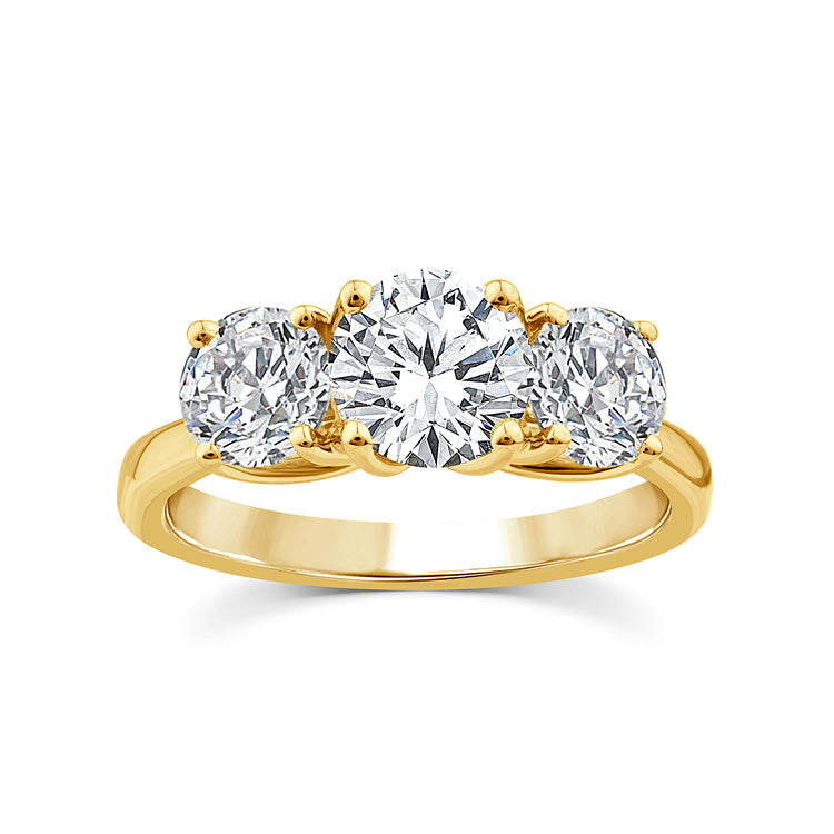2.00ct Lab Grown Diamond Ring in 9K Yellow Gold