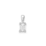 0.50ct Lab Grown Diamond Pendant in 9K White Gold | The Jewellery Boutique