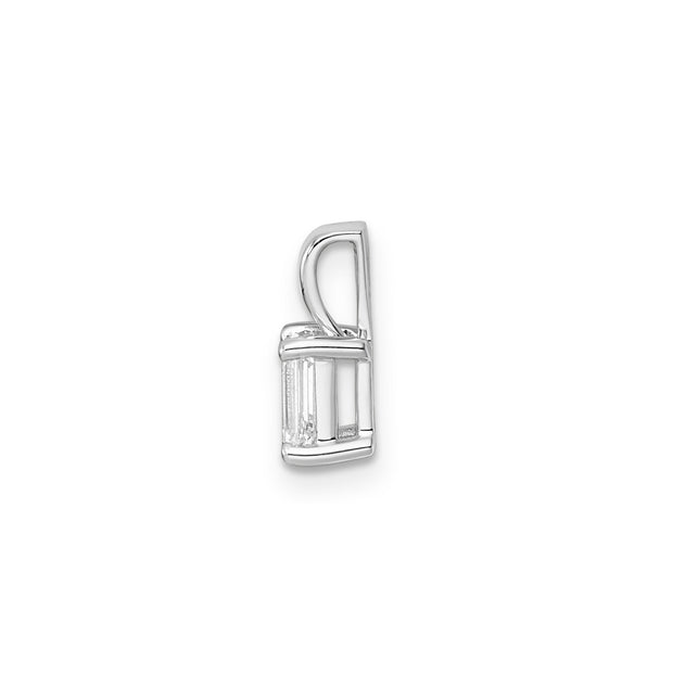 0.50ct Lab Grown Diamond Pendant in 9K White Gold | The Jewellery Boutique