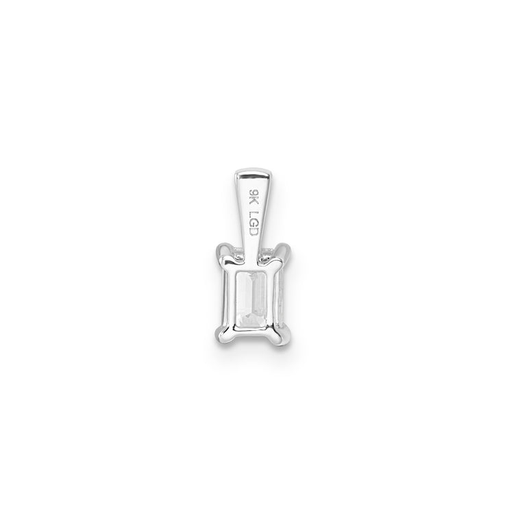 0.50ct Lab Grown Diamond Pendant in 9K White Gold | The Jewellery Boutique