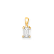 0.50ct Lab Grown Diamond Pendant in 9K Yellow Gold | The Jewellery Boutique