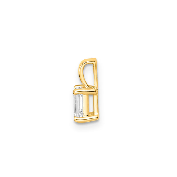 0.50ct Lab Grown Diamond Pendant in 9K Yellow Gold | The Jewellery Boutique