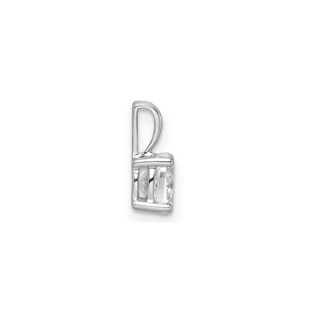 0.50ct Lab Grown Diamond Pendant in 9K White Gold | The Jewellery Boutique