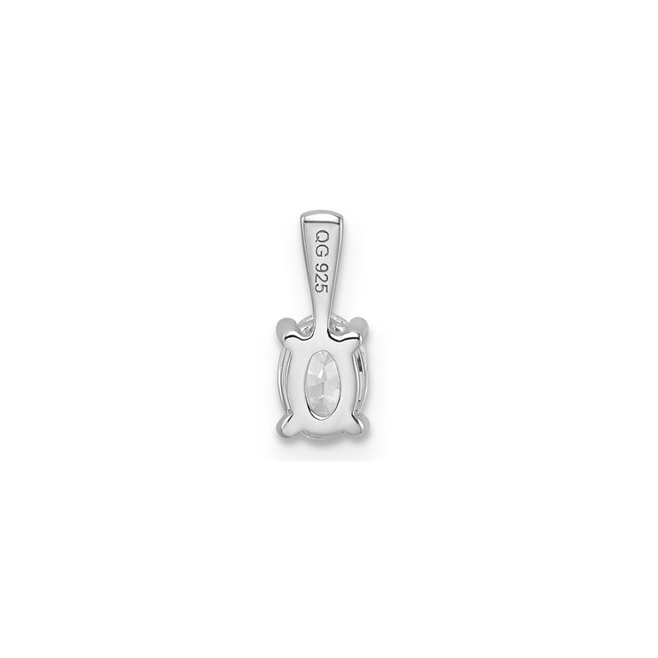 0.50ct Lab Grown Diamond Pendant in 9K White Gold | The Jewellery Boutique