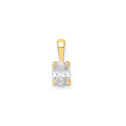 0.50ct Lab Grown Diamond Pendant in 9K Yellow Gold | The Jewellery Boutique