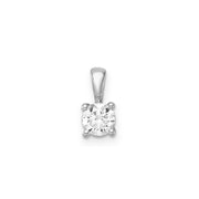 0.50ct Lab Grown Diamond Pendant in 9K White Gold | The Jewellery Boutique