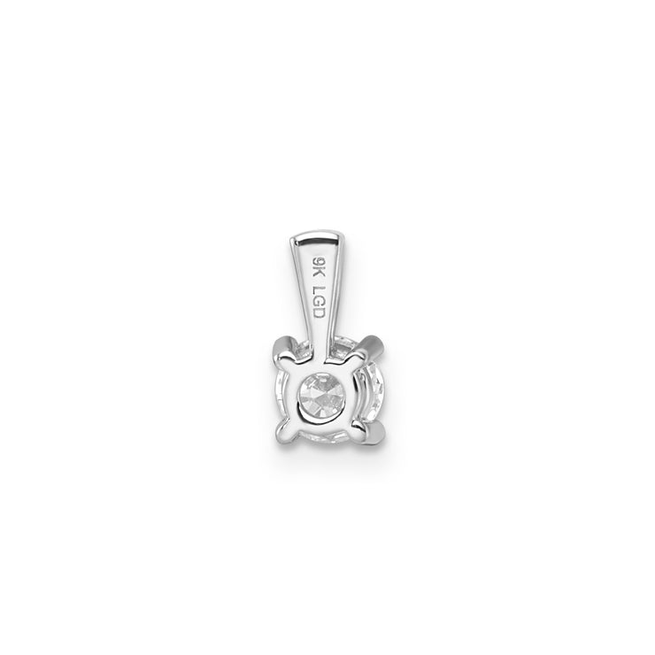 0.50ct Lab Grown Diamond Pendant in 9K White Gold | The Jewellery Boutique