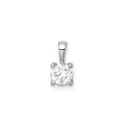 0.75ct Lab Grown Diamond Pendant in 9K White Gold | The Jewellery Boutique