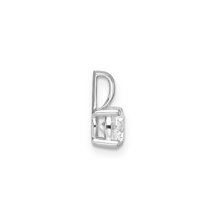 0.75ct Lab Grown Diamond Pendant in 9K White Gold | The Jewellery Boutique