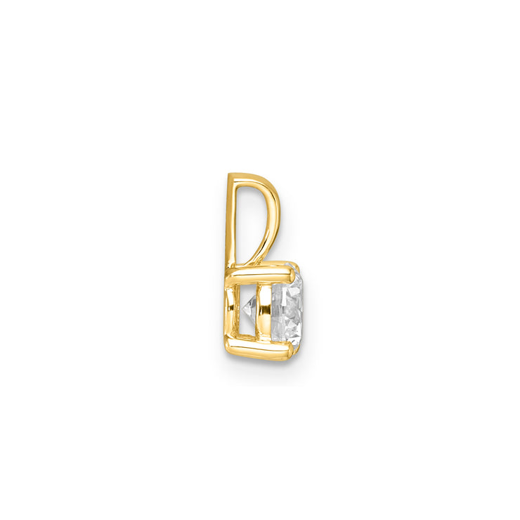 0.75ct Lab Grown Diamond Pendant in 9K Yellow Gold | The Jewellery Boutique