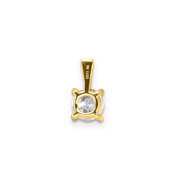 0.75ct Lab Grown Diamond Pendant in 9K Yellow Gold | The Jewellery Boutique