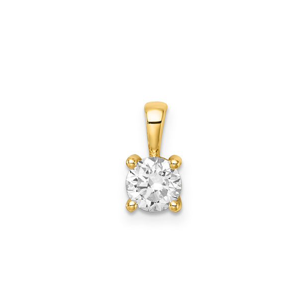 0.75ct Lab Grown Diamond Pendant in 9K Yellow Gold | The Jewellery Boutique