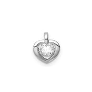 0.25ct Lab Grown Diamond Pendant in 9K White Gold | The Jewellery Boutique