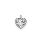 0.25ct Lab Grown Diamond Pendant in 9K White Gold | The Jewellery Boutique