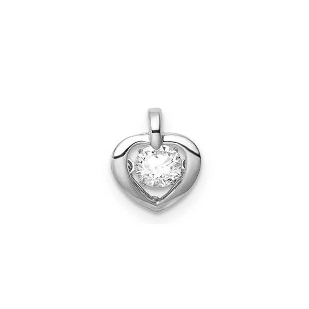 0.25ct Lab Grown Diamond Pendant in 9K White Gold | The Jewellery Boutique