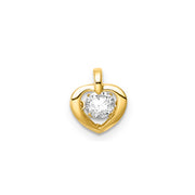 0.25ct Lab Grown Diamond Pendant in 9K Yellow Gold | The Jewellery Boutique