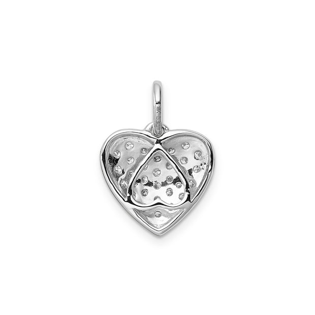 0.50ct Lab Grown Diamond Pendant in 9K White Gold | The Jewellery Boutique