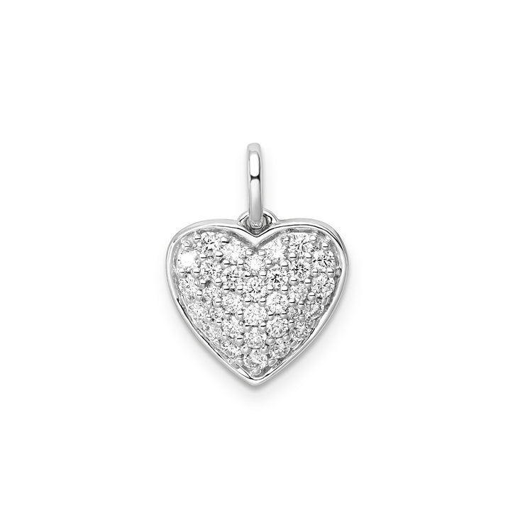 0.50ct Lab Grown Diamond Pendant in 9K White Gold | The Jewellery Boutique