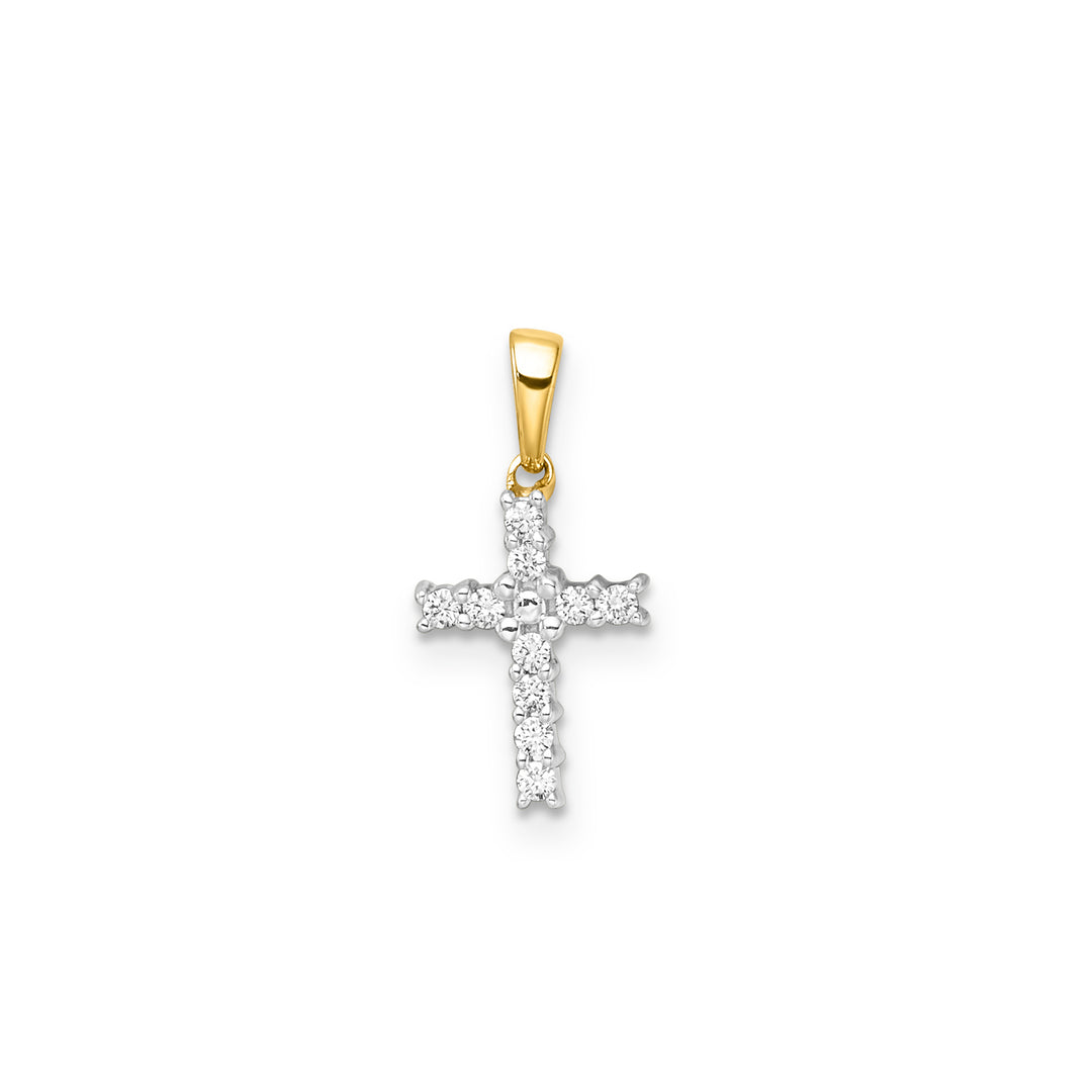 0.10ct Lab Grown Diamond Pendant in 9K Yellow Gold | The Jewellery Boutique