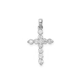 0.40ct Lab Grown Diamond Pendant in 9K White Gold | The Jewellery Boutique