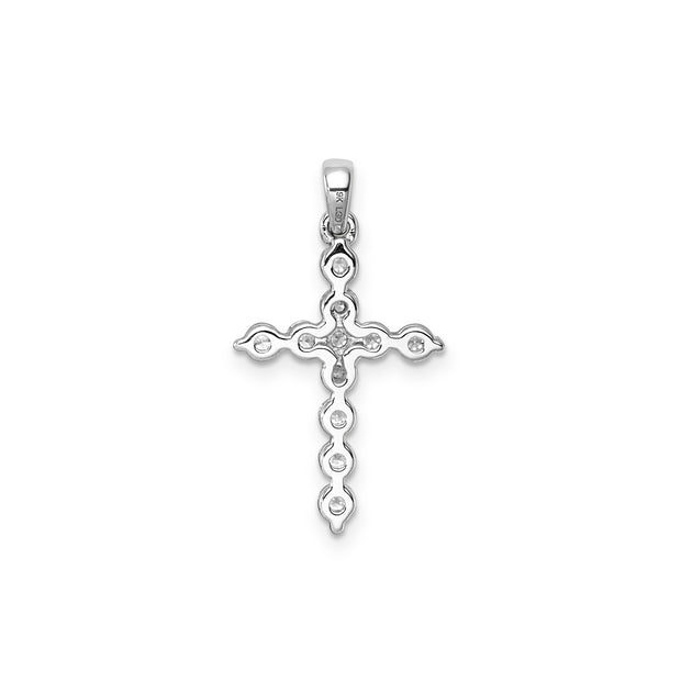 0.40ct Lab Grown Diamond Pendant in 9K White Gold | The Jewellery Boutique