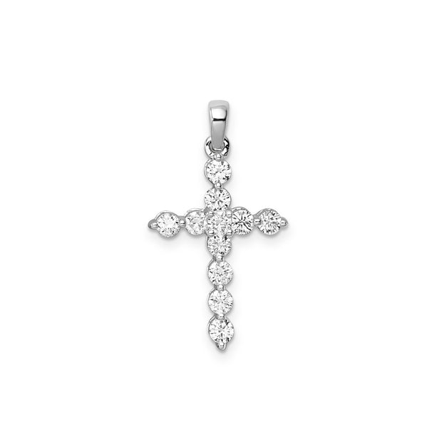 0.40ct Lab Grown Diamond Pendant in 9K White Gold | The Jewellery Boutique