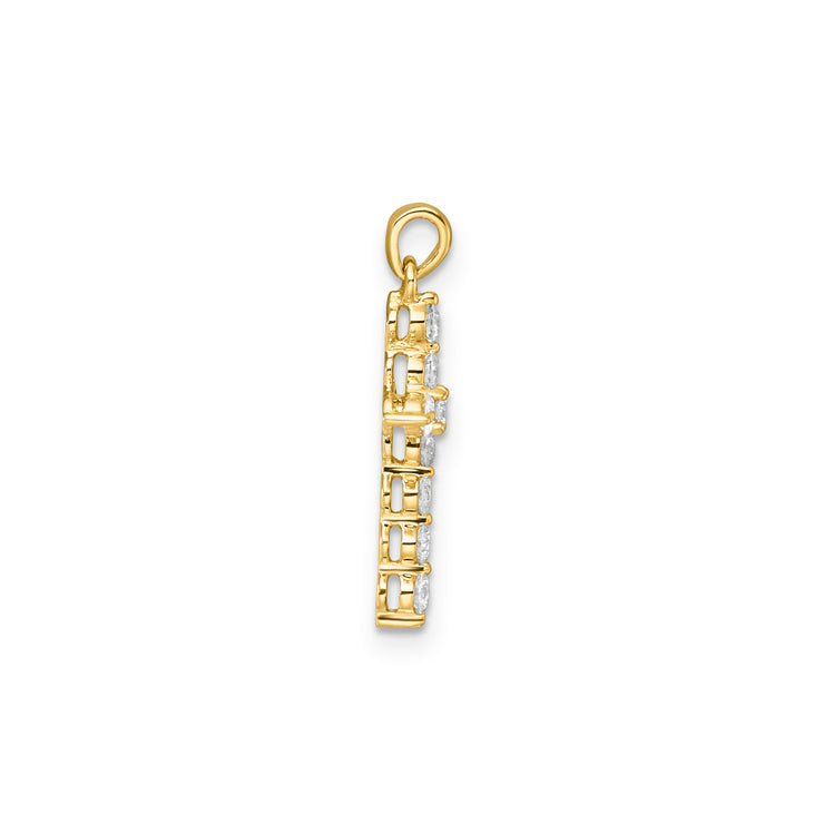 0.40ct Lab Grown Diamond Pendant in 9K Yellow Gold | The Jewellery Boutique