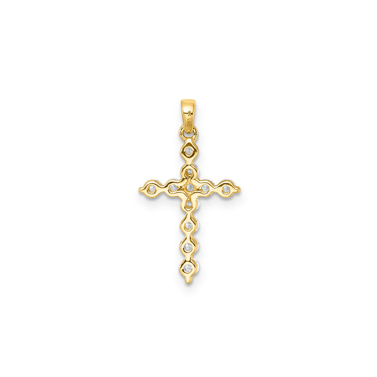 0.40ct Lab Grown Diamond Pendant in 9K Yellow Gold | The Jewellery Boutique